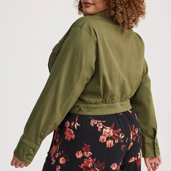 Torrid Twill Safari Jacket Size 2 - Picture 3 of 12